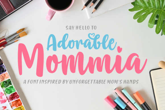 Adorable Mommia: A Whimsical Handwritten Font for Crafters