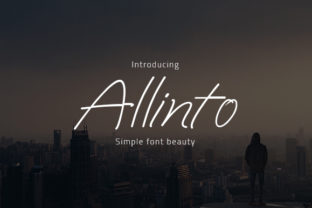 Allinto: A Script Font with Personality for Creative Projects