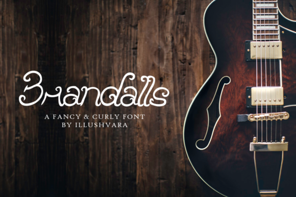 Brandalls Font: A Curly Display Typeface for Digital Design