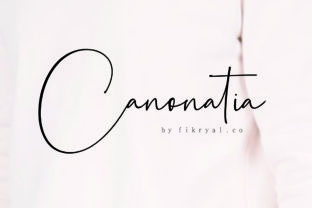 Canonatia: A Script Font with Personality