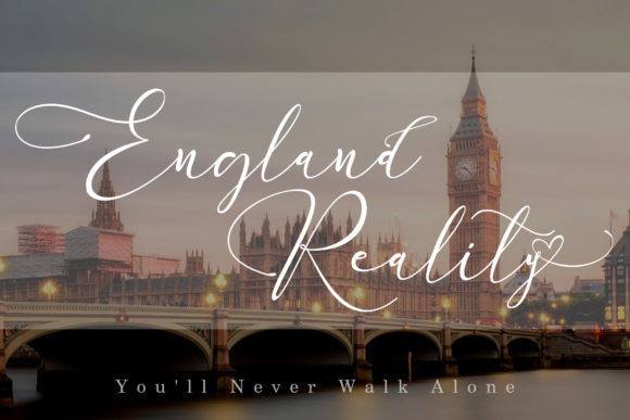 England Reality: A Premium Script Font for Business Branding