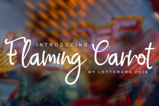Flaming Carrot Font: A Modern Calligraphy Typeface for Digital Design