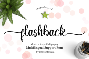 Flashback Typeface: A Romantic Font for Polished Branding