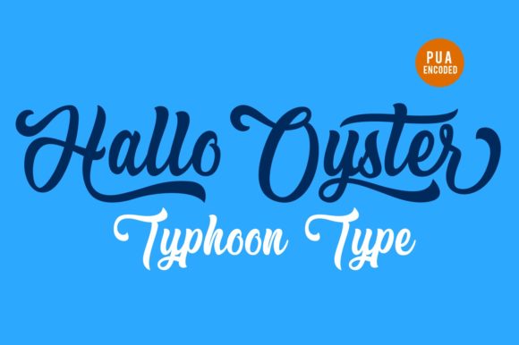 Hallo Oyster: A Bold Script Font for Digital Design