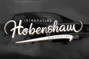 Hobenshaw: A Handwritten Font That Brings Your Craft to Life