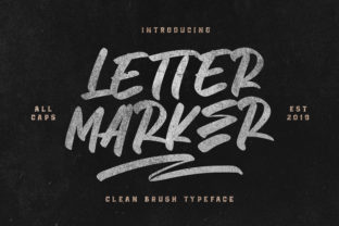 Letter Marker: A Bold Handwritten Font for Editorial Design