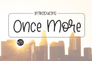 Once More: A Handwritten Typeface for Editorial Elegance