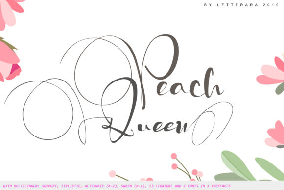 Peach Queen: A Script Font for Vibrant Editorial Design