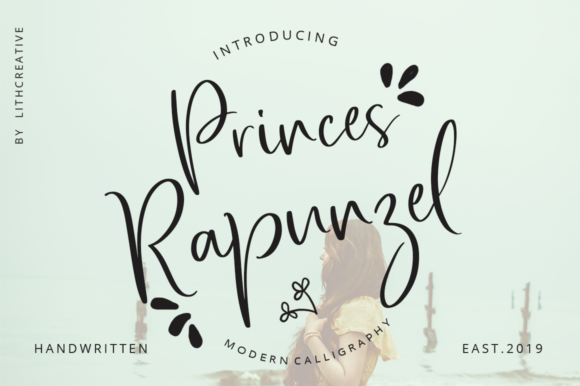 Princes Rapunzel Font: A Romantic Script for Real-World Branding