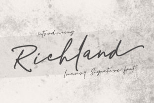 Richland Typeface: Elevating Web Design with Elegant Script Typography