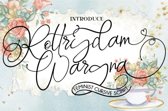 Rottrydam Wargna: A Handwritten Font That Adds Soul to Your Creations