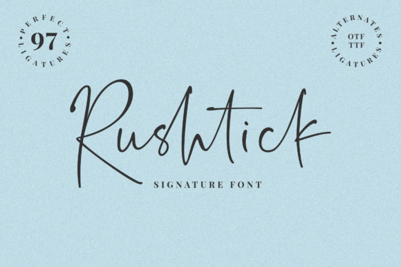 Rushtick Font: A Handwritten Typeface for Campaigns That Need a Creative Edge