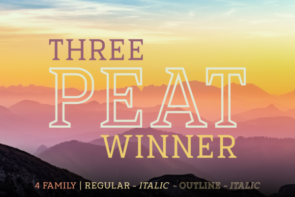 Three Peat Winner Font Family: A Playful Script for Creative Branding
