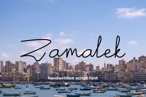 Zamalek Font: A Handwritten Script That Feels Just Right