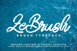 ZeBrush: A Modern Handwritten Typeface for Classy Branding Projects